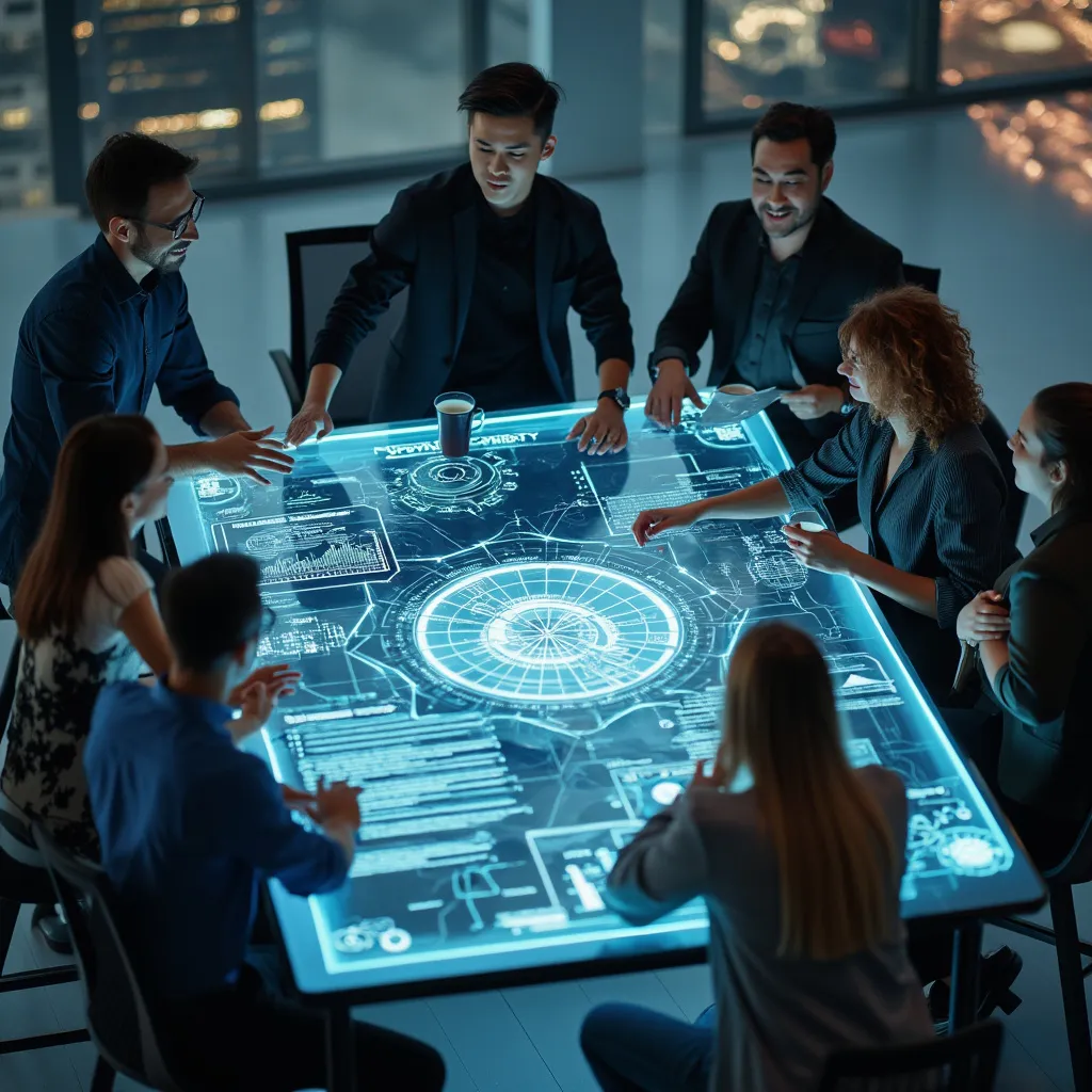 Equipo en Sesión de Estrategia